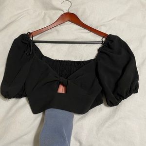 black crop top